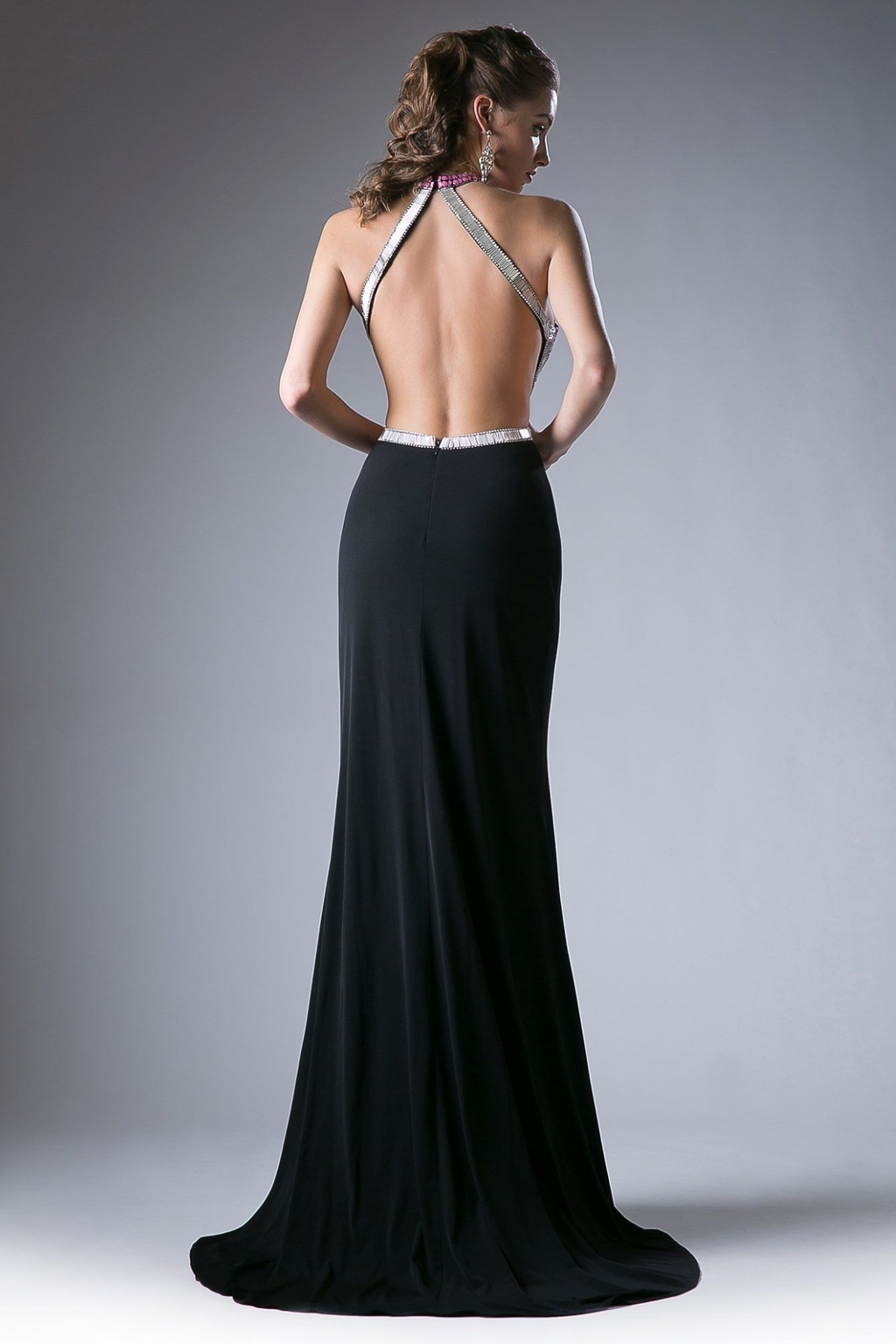 Beaded Stretch Knit Sheath Dress