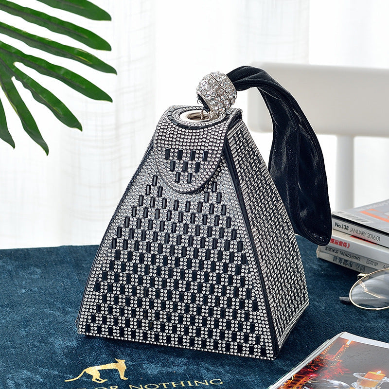 Triangle Portable Diamond Banquet Cheongsam Dress Evening Bags
