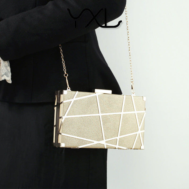 Hollow Grid Banquet Dinner Party Dress Evening Bags