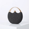 Retro Glittering Powder Portable Banquet Fashion Arc Evening Bags