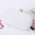 Glamorous Women's Pearl Dinner Soft Surface Evening Bags