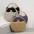 Women's Vintage Pleated Dinner Banquet Fashion Metal Portable Evening Bags