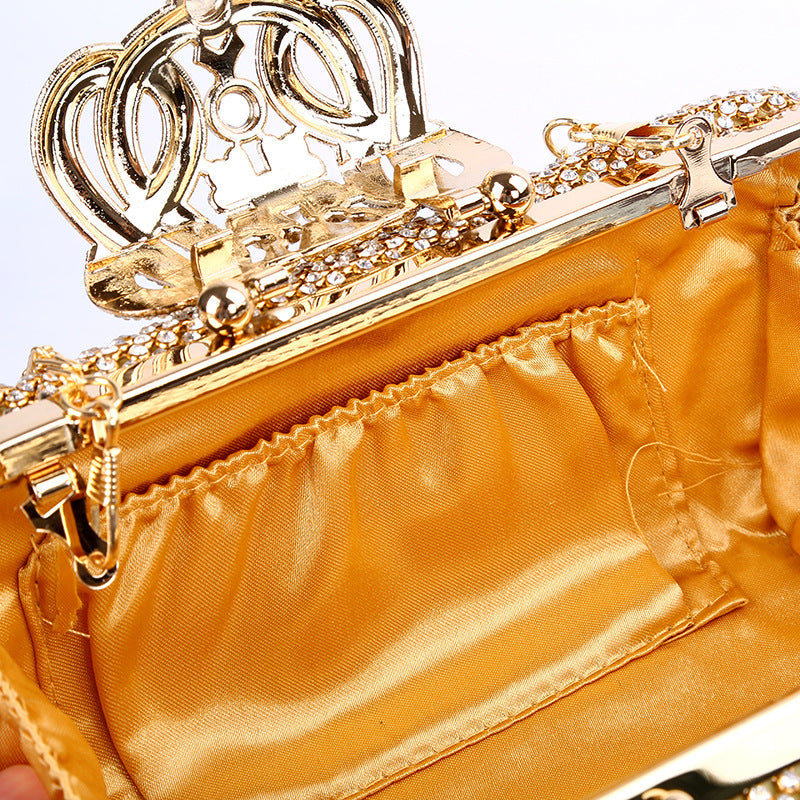 Women's Inlaid Crown Dinner Luxury Dress Austrian Evening Bags
