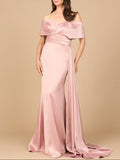 Off Shoulder Satin Dress | 28945