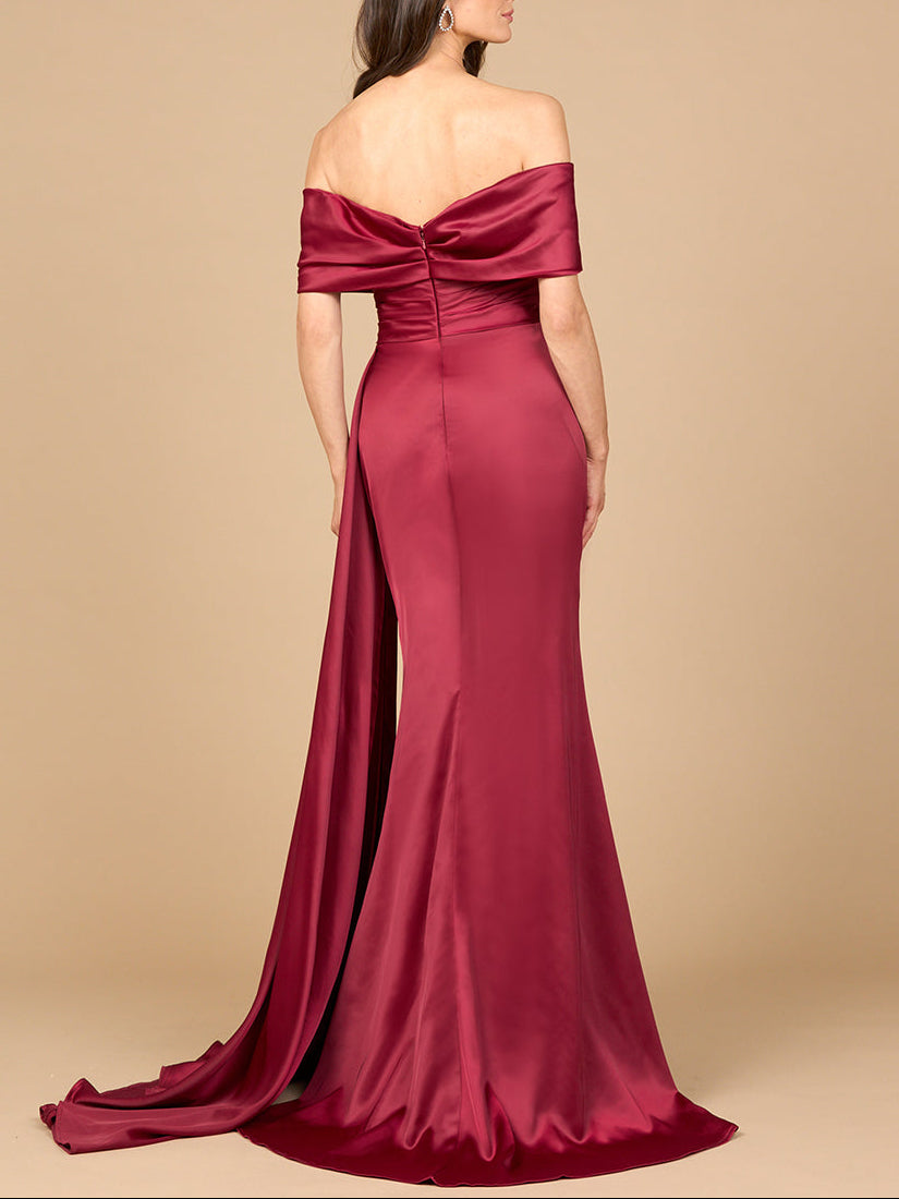 Off Shoulder Satin Dress | 28945
