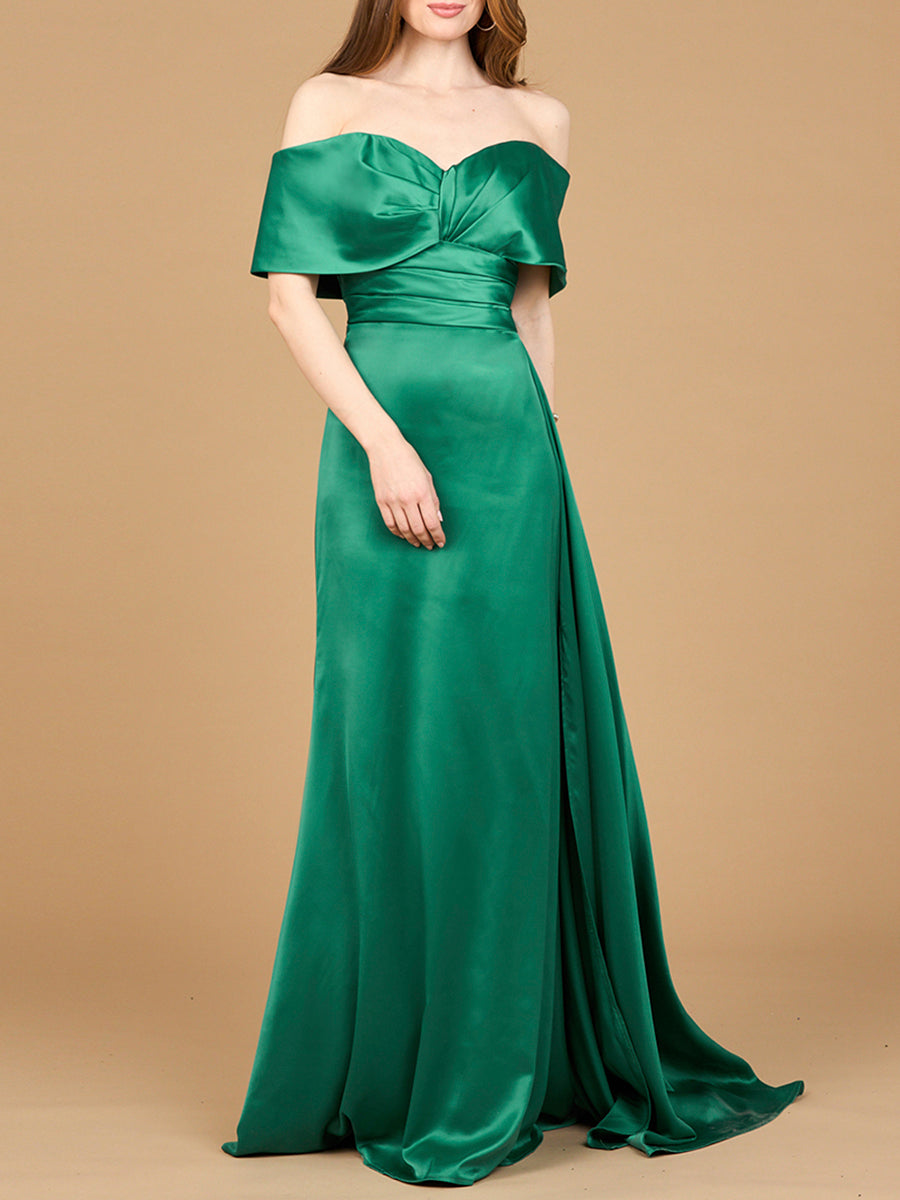 Off Shoulder Satin Dress | 28945