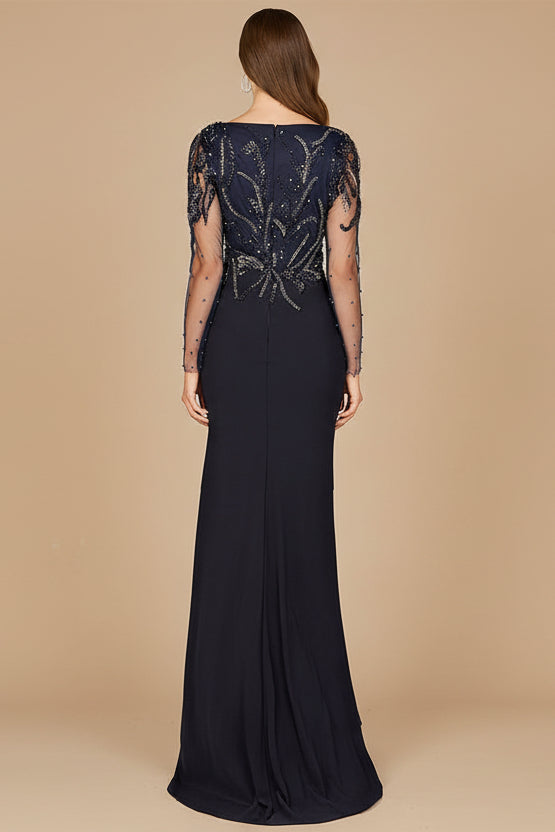 Long Sleeve Knit Gown