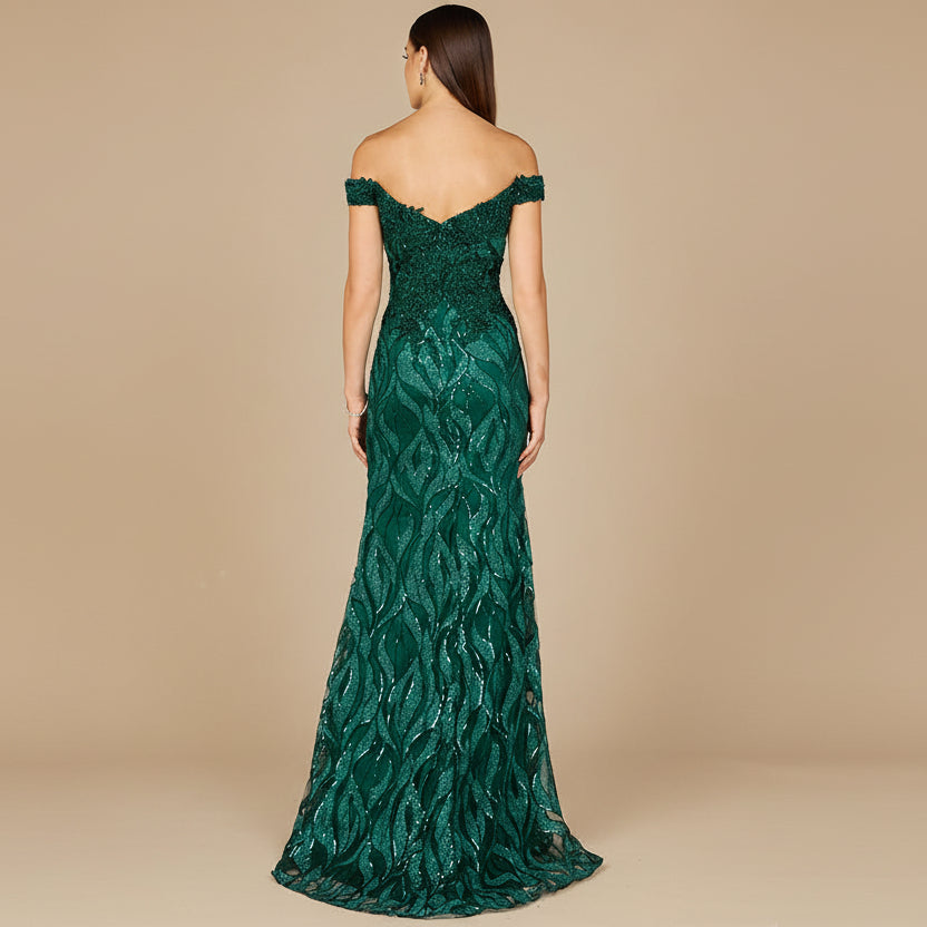 Off Shoulder, Mermaid Lace Gown