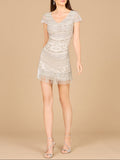 Cap Sleeve Short Dress