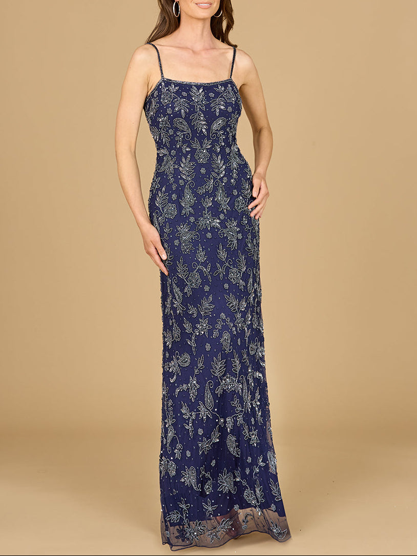 Sheath Gown with Long Sleeve Jacket