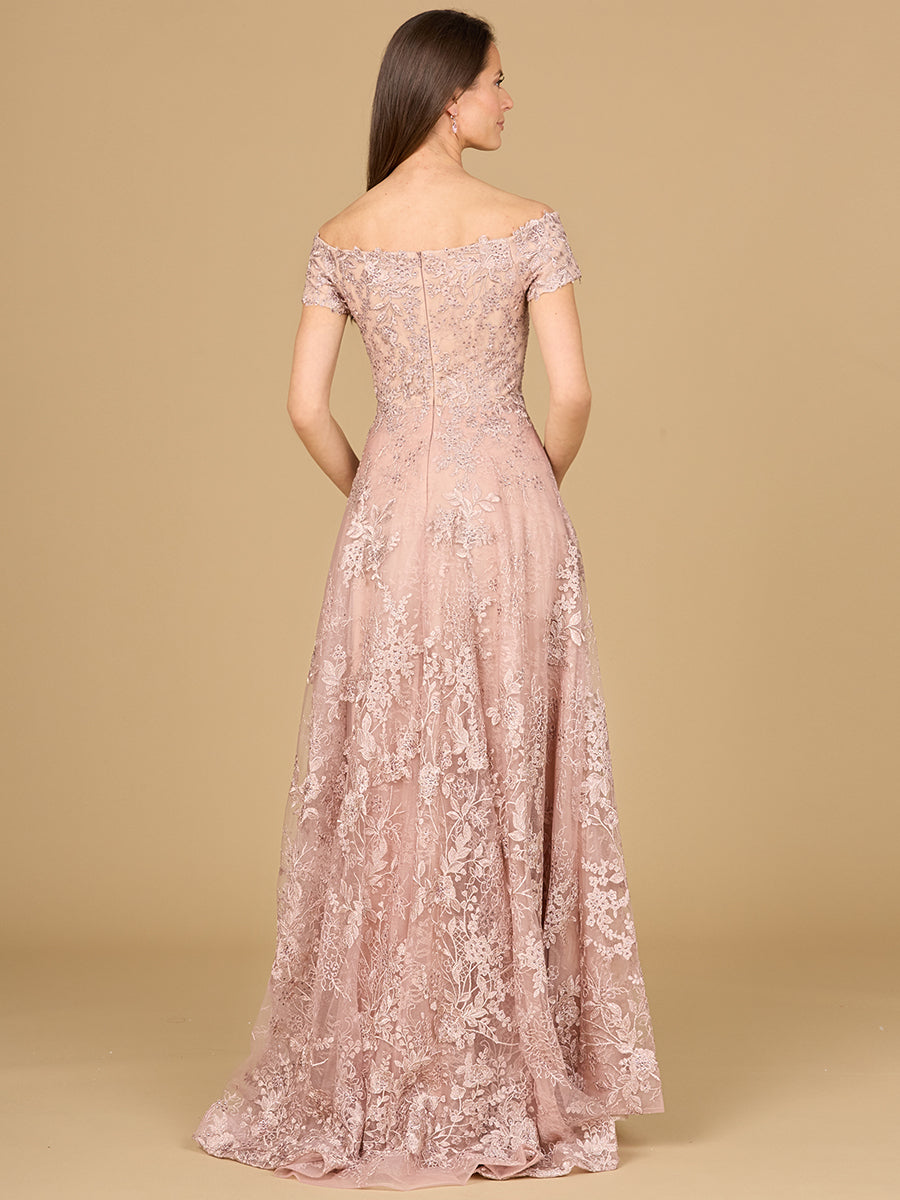 Off Shoulder A-Line Gown | Lara 29122