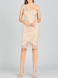 One Shoulder Cocktail Dress