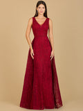Lace Embroidered Overskirt Dress | 29197  - OUTLET