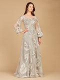 Balloon Sleeves Ball Gown
