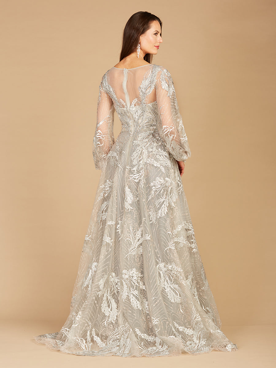 Balloon Sleeves Ball Gown