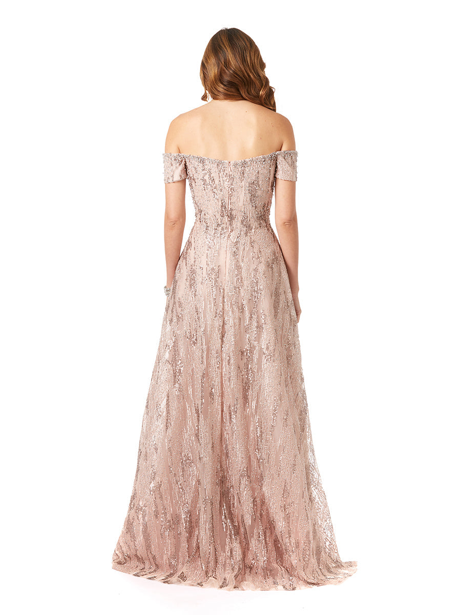 Off Shoulder A-line Gown | 29354