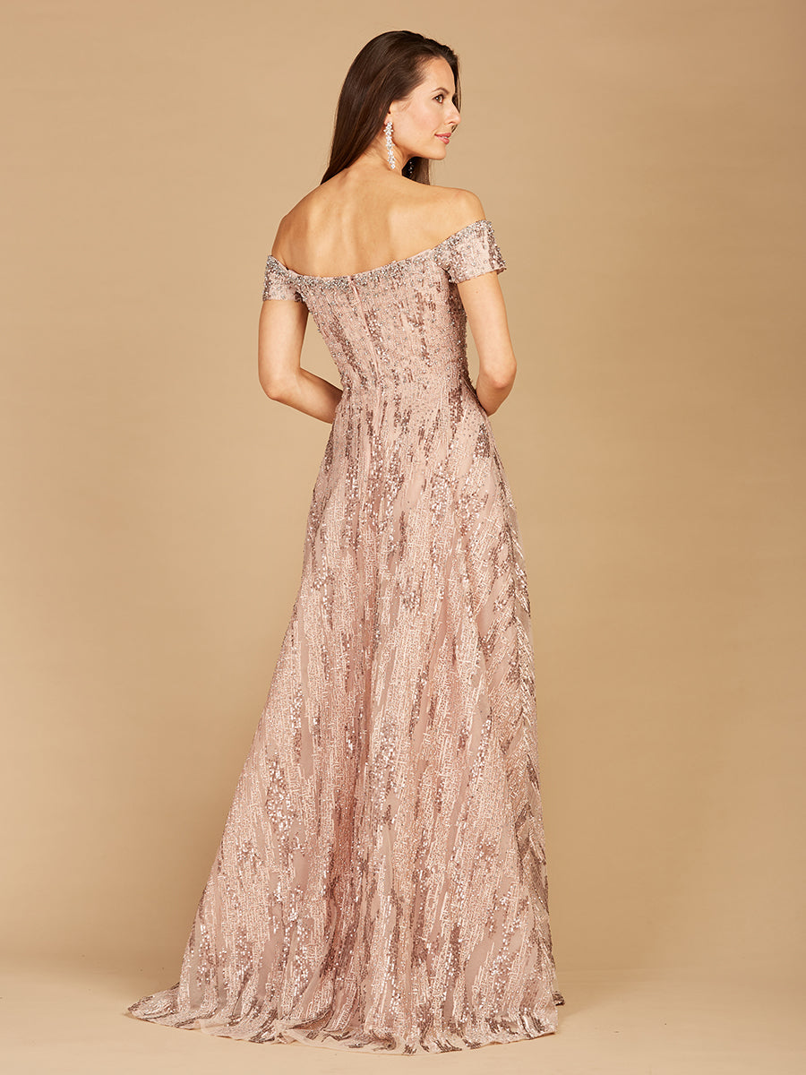 Off Shoulder A-line Gown | 29354
