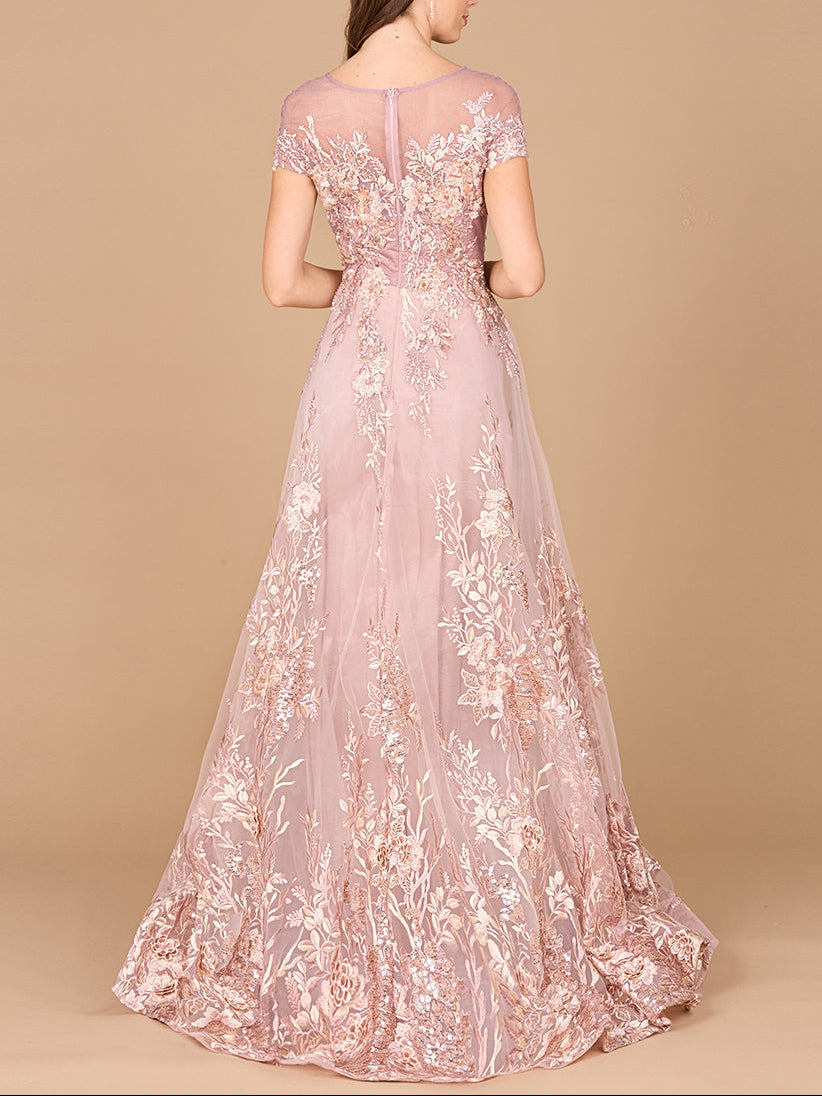 Beautiful Lace Applique A-line Ball Gown | Lara 29619