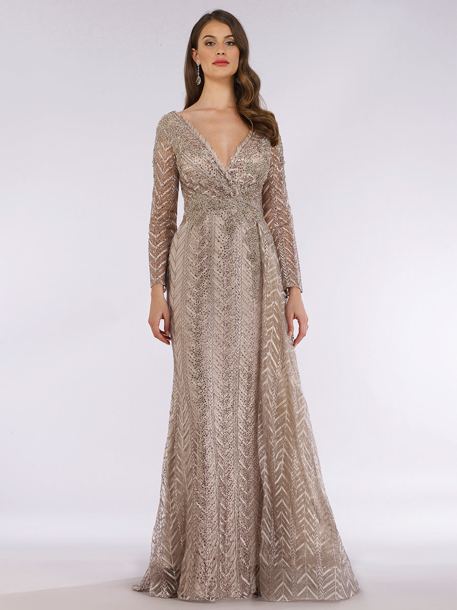 Lara 29620 - Lace Skirt Overlay Dress OUTLET