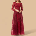 Lara 29633 - Gorgeous Overskirt Dress with Long Sleeves