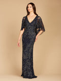 Angel Wing Beaded Gown