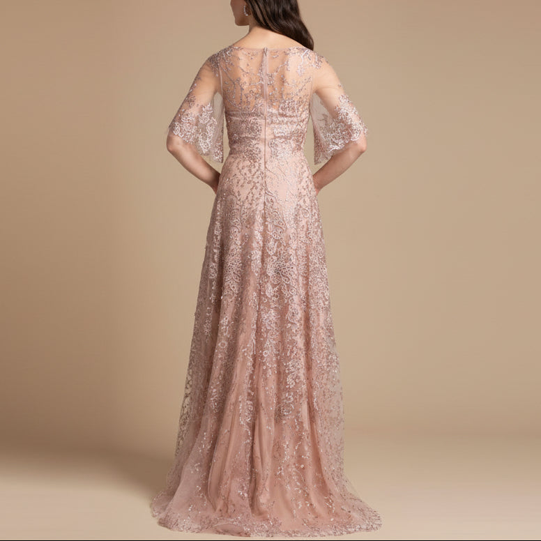 Cape Sleeve Mother's Gown | 33277