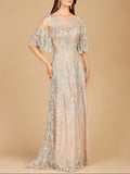 Cape Sleeve Mother's Gown | 33277