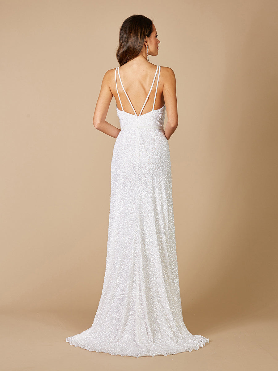 Lara Greenley Sleeveless Beaded Wedding Dress - OUTLET | 51065
