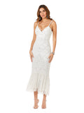 Lara Fae V-Neck Spaghetti Strap Wedding Gown