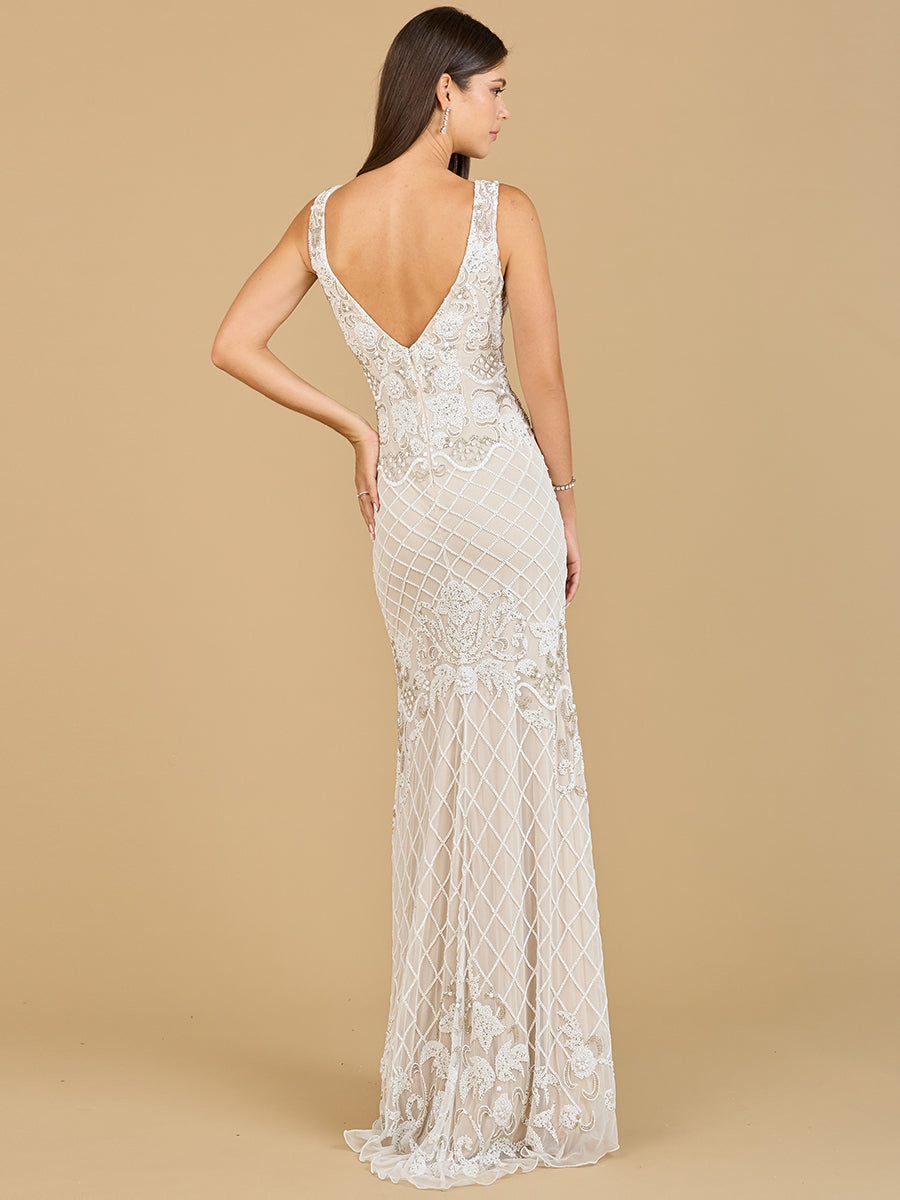 High-Neck Sleeveless Wedding Gown | 51136