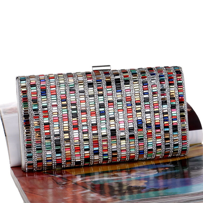Women's Diamond Dinner Dress Banquet Clutch Evening Bags