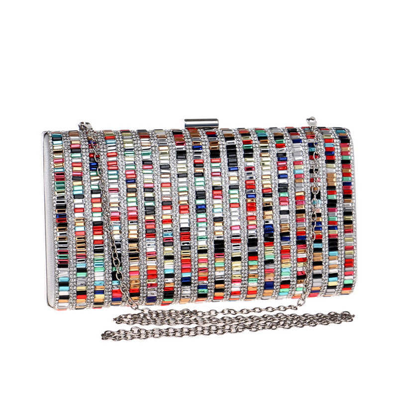 Women's Diamond Dinner Dress Banquet Clutch Evening Bags