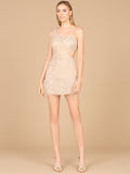 Faux One Shoulder Fringe Cocktail Dress - 9967 | OUTLET