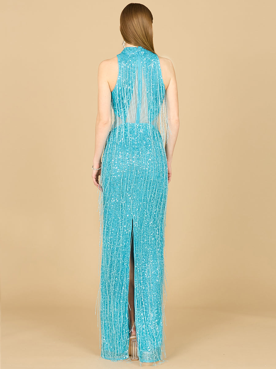 Carrie Fringe Beaded Dress - 9973 | OUTLET