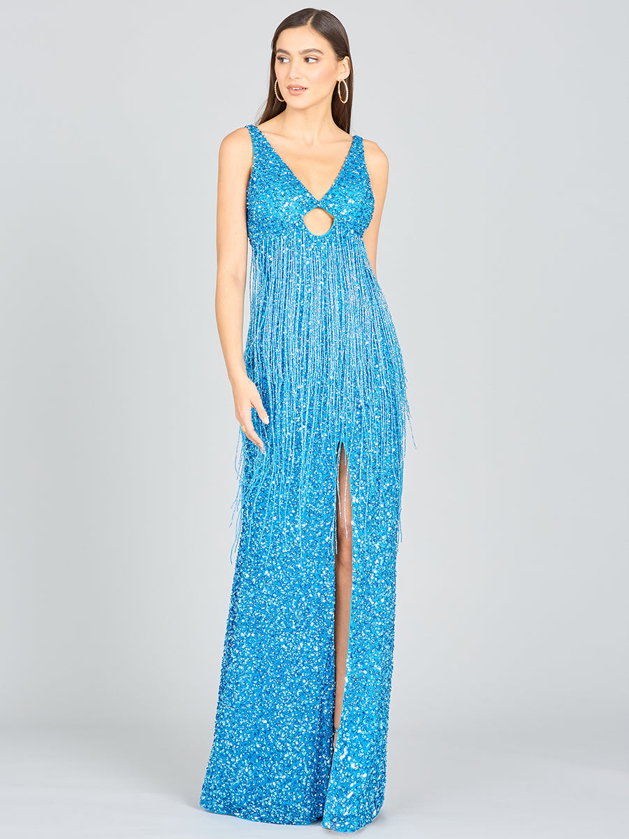 Regan Fringe Sequin Dress - 9974 | OUTLET