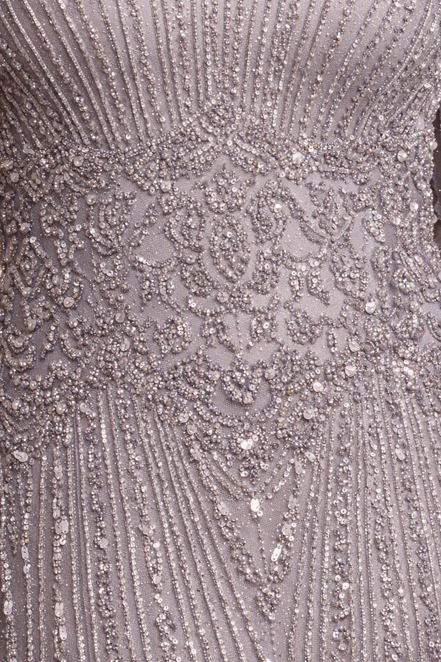 Lara High Neck Beaded Gown | 28857