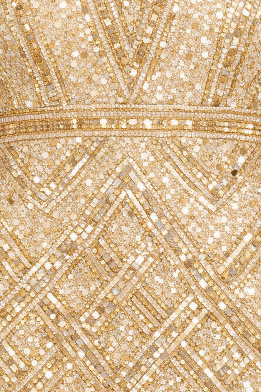 Lara 28860 - Beaded Flounce Dress