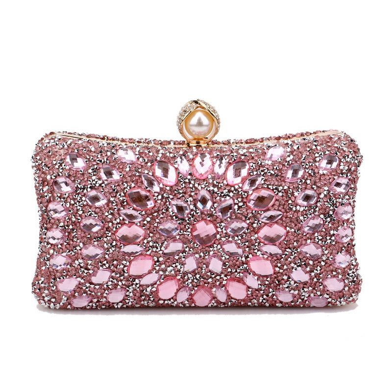 Women's Inlaid With Diamond Dinner High Sense Banquet Evening Bags