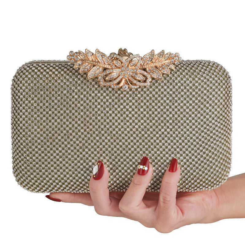 Women's Diamond Banquet Clutch All Match Dress Evening Bags