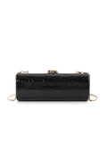 Women's Retro Crocodile Pattern Leather Box Dinner Evening Bags