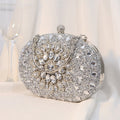 Women's Clutch Alloy Diamond Flower Dress Banquet Evening Bags