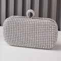 Women's Rhinestone Sier Big Diamond Party Noble Evening Bags