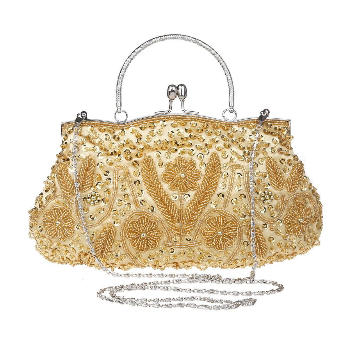 Women's Handmade Pearl Embroidery Dress Garment Dinner Evening Bags
