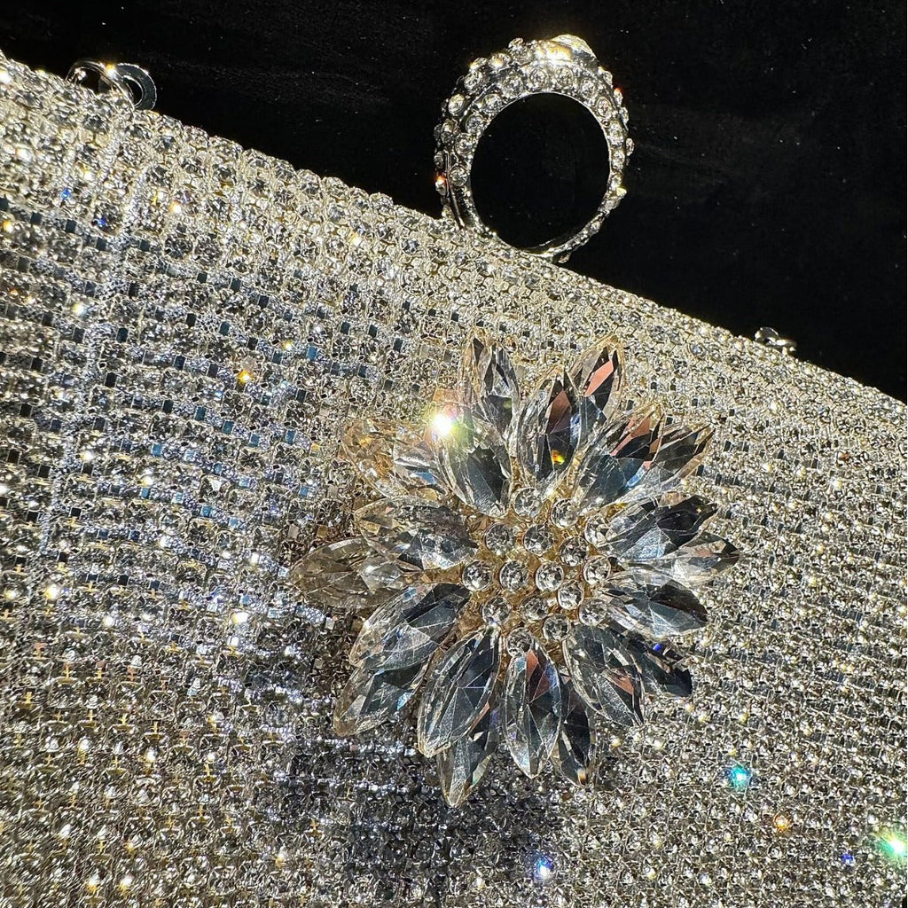 Full Diamond Rhinestone Clutch Bar Banquet Evening Bags