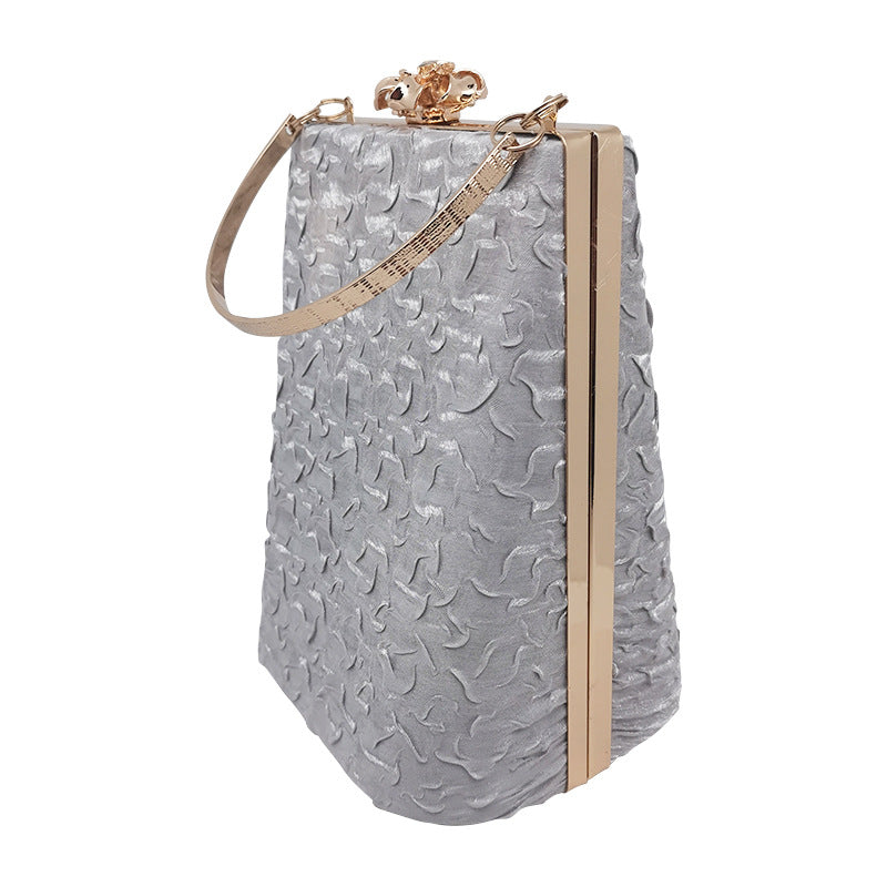 Women's Fashion Dinner Large Capacity Dress Garment Pleated Evening Bags