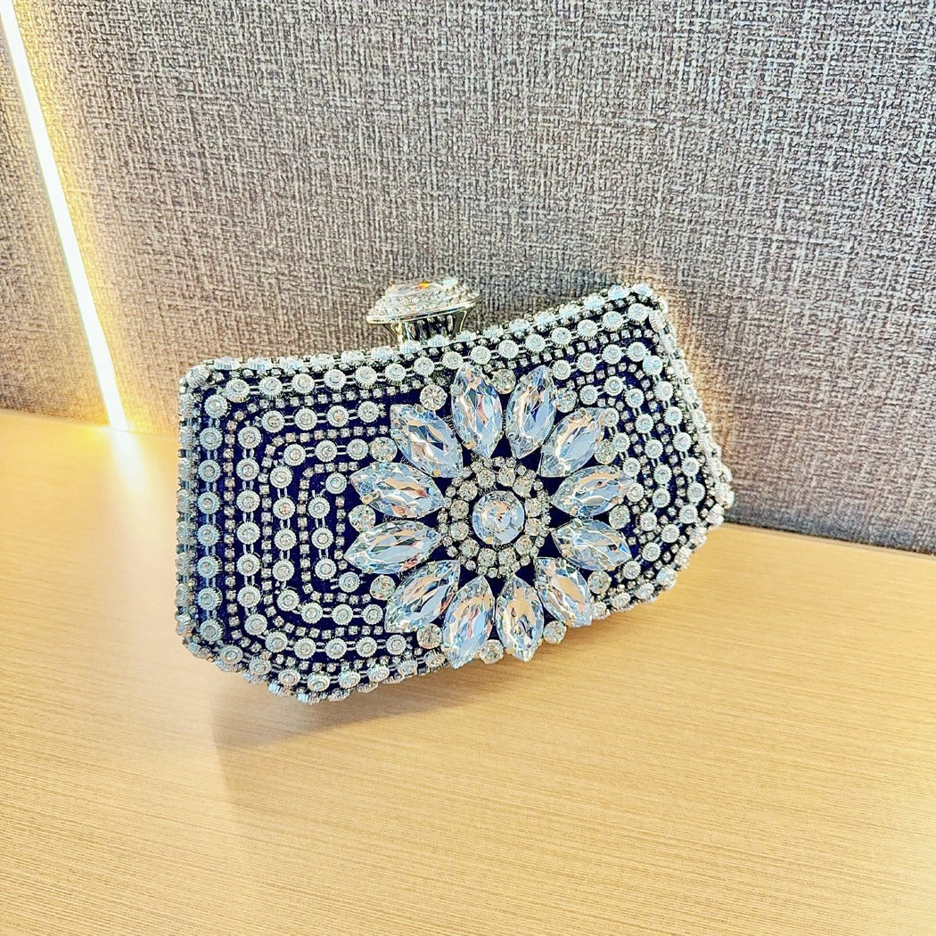 Women's Banquet Full Diamond Clutch Rhinestone Cheongsam Dinner Evening Bags