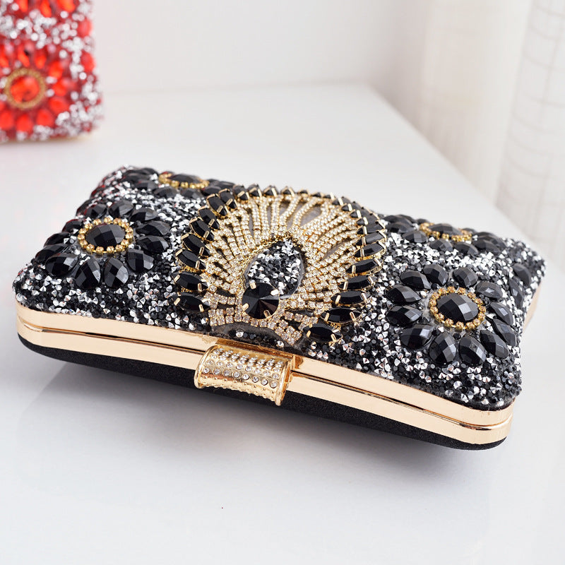 Dinner Party With Diamonds Rhinestone Dress Garment Evening Bags