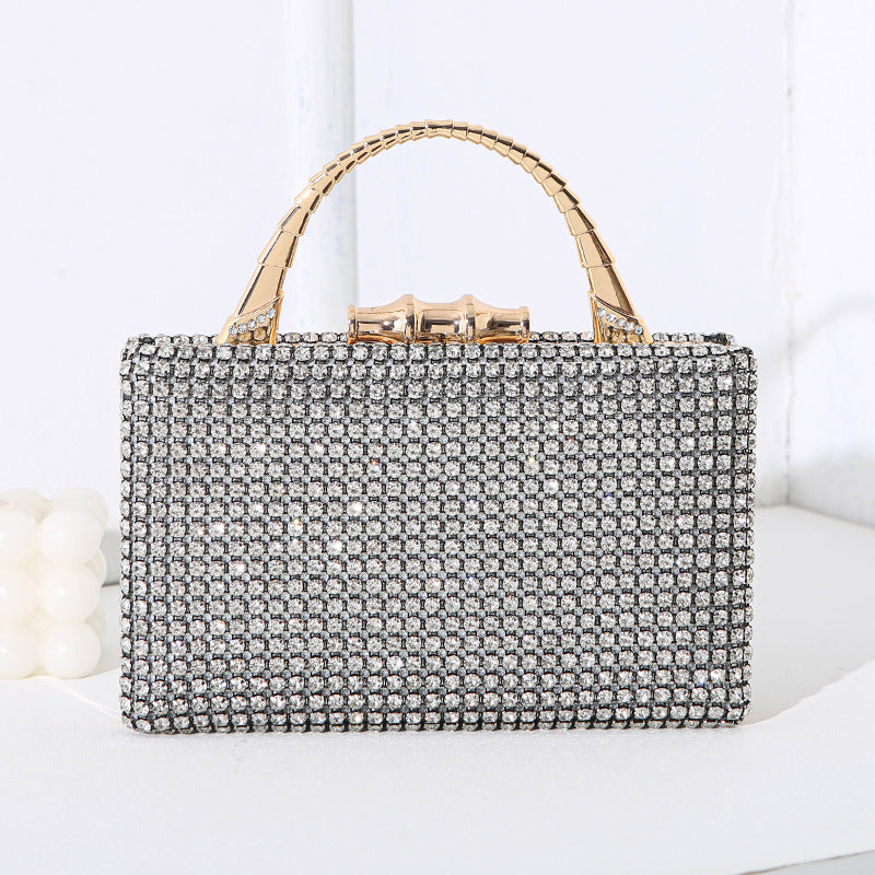Diamond Banquet Dress Metal Hand-held Handmade Evening Bags