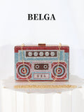 Tape Diamond Shiny Full Party Hand Holding Evening Bags