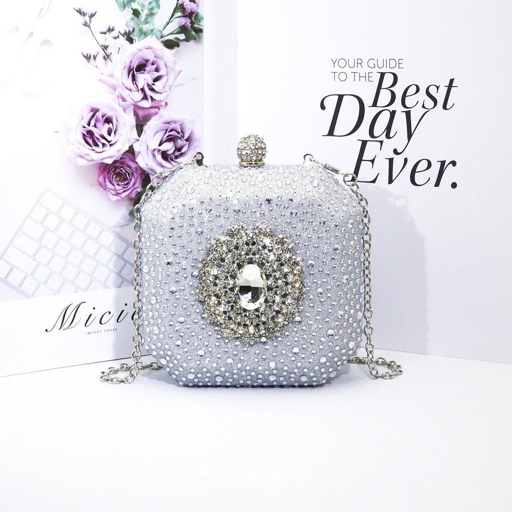 Women's Sense Drill Fashion Personalized Mini Box Evening Bags